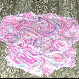 Baby And Toddler Girls Doodle Snug Fit Cotton Cropped One Piece Pajamas 3053326 1337